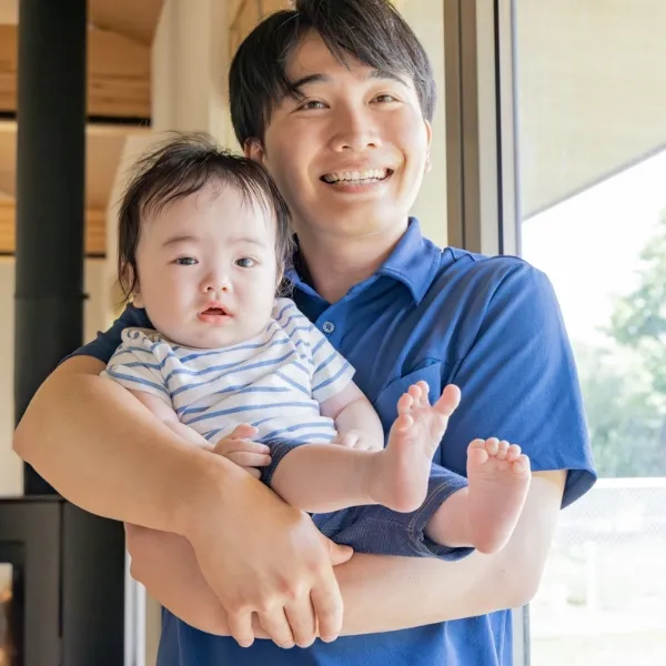 地元の家族の笑顔